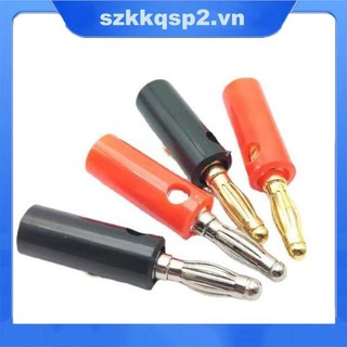 Đầu nối phích cắm đĩa vàng nam chuối 4mm Đầu nối loa âm thanh vàng Vít VNK2