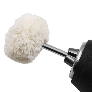 5 chiếc đánh bóng đánh bóng bánh xe cotton xoay dụng cụ mài 3.0 tay cầm sợi bánh xe đầu nỉ bàn chải dụng cụ tốt