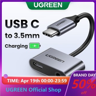 Cáp chuyển đổi cổng USB UGREEN type C sang giắc 3.5mm thích hợp cho Huawei P20 Pro Xiaomi Mi 6 8 9