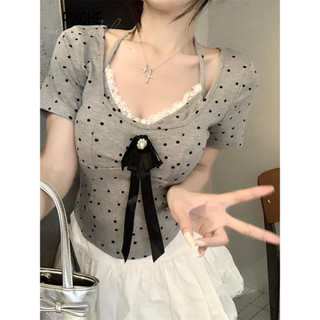 RUICHE áo baby tee áo thun nữ croptop  Stylish INS phổ biến xu hướng WCS2440YUB 17Z240423