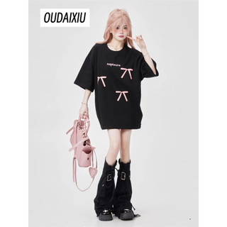 OUDAIXIU áo phông áo thun nữ croptop baby tee Hàn Phong xu hướng Đơn giản Fashion WTX244096K 17Z240424
