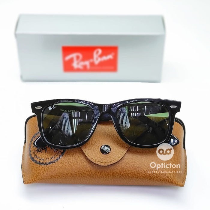 Kính râm Rayban Wayfarer 2140 Classic Full Đen Xanh