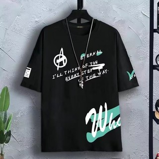 Xu hướng đường phố mùa hè Áo thun ngắn tay in hình thông thường dành cho nam
