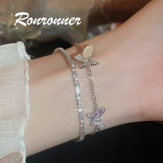  Zircon Bướm Hai Lớp Vòng Tay Cho Nữ Thời Trang Kim Cương Bướm Vòng Tay Cho Bé Gái Thanh Lịch Bạc Kim Cương Vòng Tay Phụ Kiện Trang Sức Tình Bạn Quà Tặng 