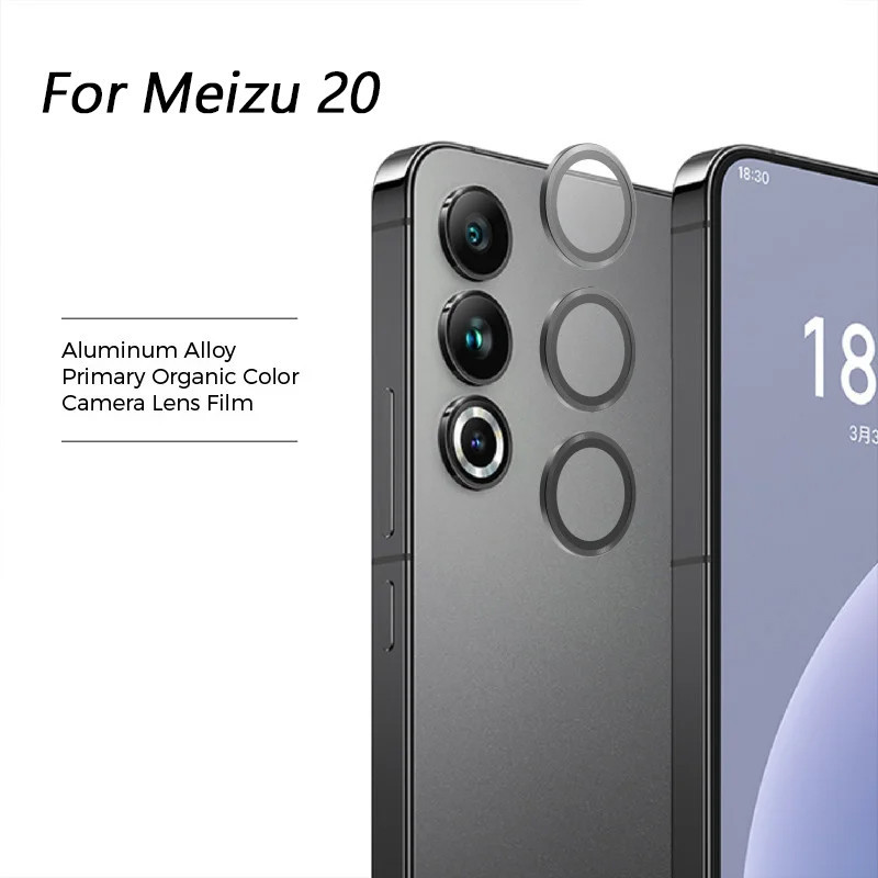 Meizu20 Meizu20Pro 9D Kim Loại Chất Lượng Cao Hợp Kim Nhôm Ống Kính Máy Ảnh Kính Cường Lực Cho Meizu