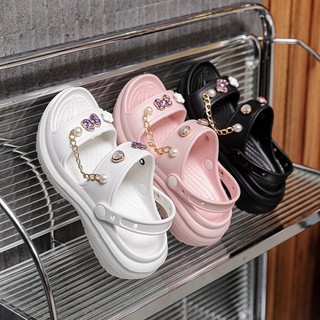 Dép đế cao 6cm dép 2 quai đế cao dép đi mùa hè mềm nhẹ có quai hậu
