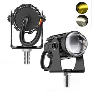 Đèn chiếu sáng mini xe máy mới, đèn sương mù, đèn pha, đèn pha LED, đèn chiếu sáng xe máy hai màu