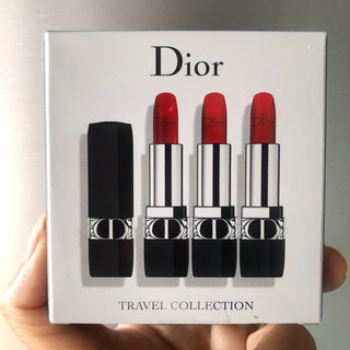 Dior Bộ Son Môi Phiên Bản Giới Hạn Mới 3 Gói Hộp Dưỡng Ẩm 999 Matte 999 Velvet 999#3.5g * 3