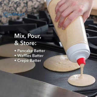 Máy phân phối tay Batter Chai trộn Cupcake Pancake Crepe Batter Dispenser mới