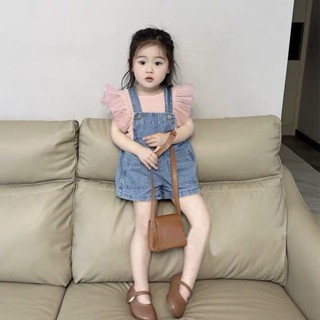 Sét yếm bò + áo thun tăm cho bé gái từ 10 kg đến 25 kg Jean