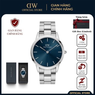 Đồng hồ nam nữ daniel welington iconic link arctic silver blue - daniel watch.