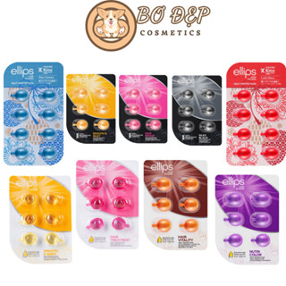 Vỉ 6 Viên Serum Dưỡng Tóc Ellips Nuôi Dưỡng Tóc Óng Mượt, Phục Hồi Giảm Rụng, Giảm Khô Xơ