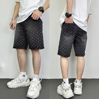 Quần Short Nam Phiên Bản Đầy Đủ Hoa MJ Đau Khổ Thường Ngày Crop Quần Dạo Phố Quần Bé Trai