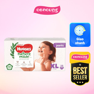Tã quần siêu cao cấp Huggies Platinum Nature Made XL 38 miếng