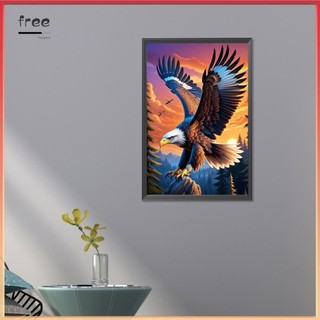 [Freeplus.vn] 5D DIY Full Round Drill Partial AB Diamond Painting Sunset Eagle Decor 45x65cm