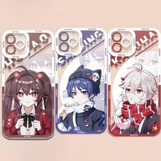 Ốp Lưng Cho iphone 11 12 13 14 15 Pro Max 6 6S 7 8 Plus 7Plus 12 Mini XS Max XR SE 2022 Ốp Điện Thoại Genshin Impact Raiden Shogun Wanderer Hu Tao TPU Họa Tiết Dễ Thương