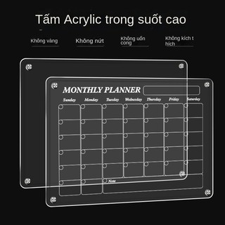  Acrylic Trong Suốt Bảng Ghi Chú Bảng Tin Plexiglass Xóa Được Ban Hộ Gia Đình Acrylic Tủ Lạnh Miếng Dán 
