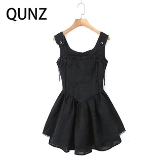 Đầm Jacquard mỏng thời trang Qunz 9310