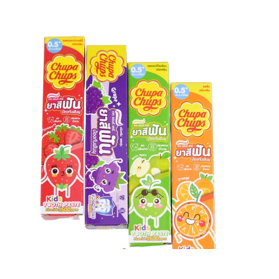 Kem Đánh Răng Trẻ Em CHUPA CHUPS 4 Hương Vị - Thái Lan