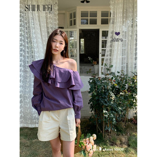 SHIHUIFEI áo sơ mi nữ áo kiểu hàn quốc phong cách Tinh tế Xinh  Fashion WCS2451XAS 23Z240603
