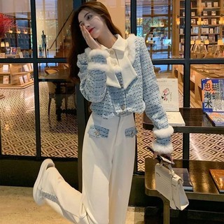 sET Trang Phục Mùa Thu Đông Năm , Của Nữ Thần Phạm Khoát Cao Cấp, áo quần dài ấm tiểu thư, đồ nữ dài tay