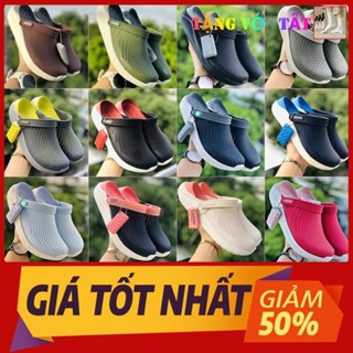 Dép Cross Literide 🎁 FREESHIP + TẶNG VỚ 🎁 giày sục sandal Cross quai ngang bít đầu nam nữ, kèm tem mác đầy đủ