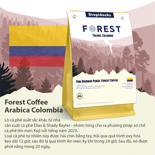 Cà Phê Arabica Specialty Colombia Forest Coffee Pink Bourbon Punch - Stupiducks Specialty Coffee
