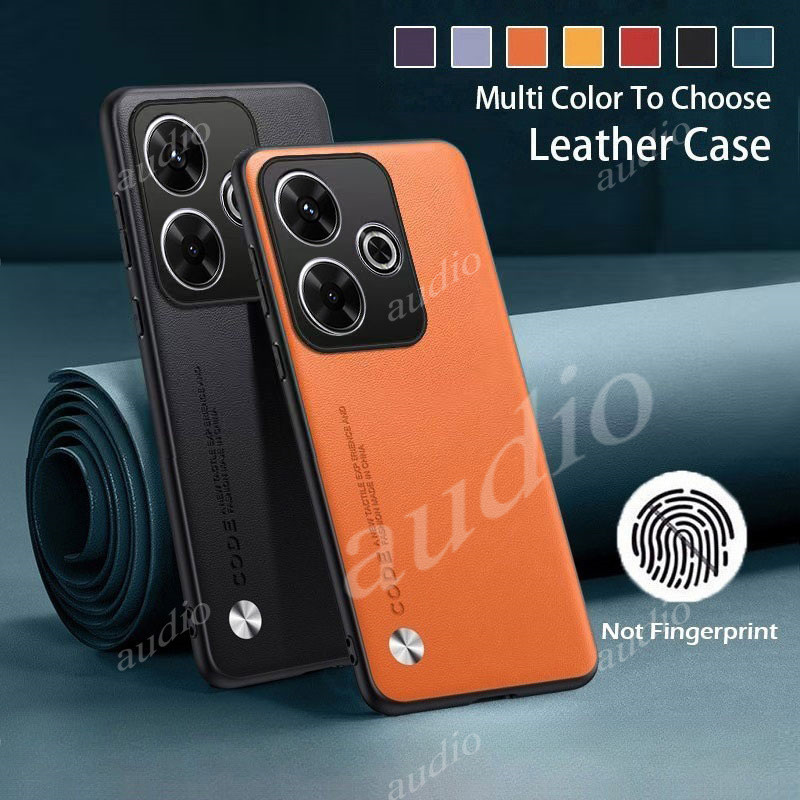 Ốp Điện Thoại Da Sang Trọng Da Trơn Cho redmi 13 redmi13 4G 5G 2024 Họa Tiết Silicon Mềm Chống Sốc V