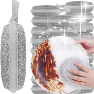 [Nổi bật] Bọt biển tròn lụa bạc hai mặt - Hộ gia đình, tái sử dụng, dày - Khăn giặt bồn rửa - Khăn lau bụi không dầu - Dụng cụ vệ sinh nhà bếp - Khăn lau bọt biển