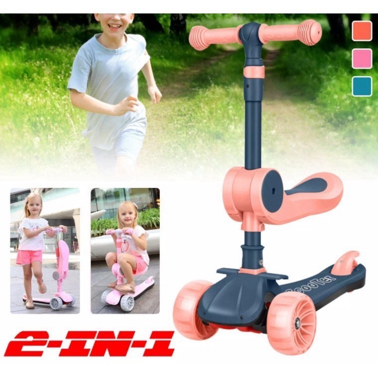 Euro Home - Xe Trượt KickBoard Led Light Carbon