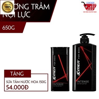 [Tặng chai 150g] Dầu gội XMen for Boss 650g hương nước hoa Thơm lâu, Sạch Gầu 12h