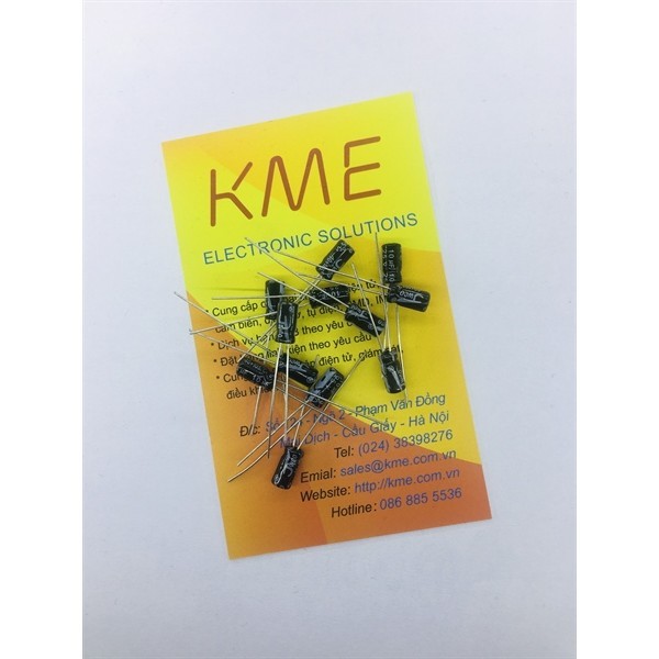 Tụ hóa 10uF 25V 4x7mm (10 cái)
