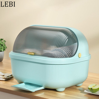 Hộ gia đình King Size Nhà bếp chống bụi có nắp Hộp đựng bộ đồ ăn gắn trên sàn, Giá thoát nước bát đĩa