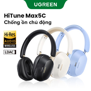Tai nghe Bluetooth Ugreen Hitune Max5c Hi-Res  | Hybrid ANC | Kết nối 2 thiết bị | Bluetooth Chụp Tai Chống Ồn