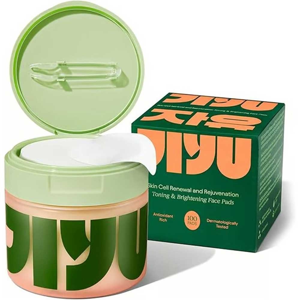 JiYu Korean Skincare Glow-Up Bundle - Toner Pads 100Pcs