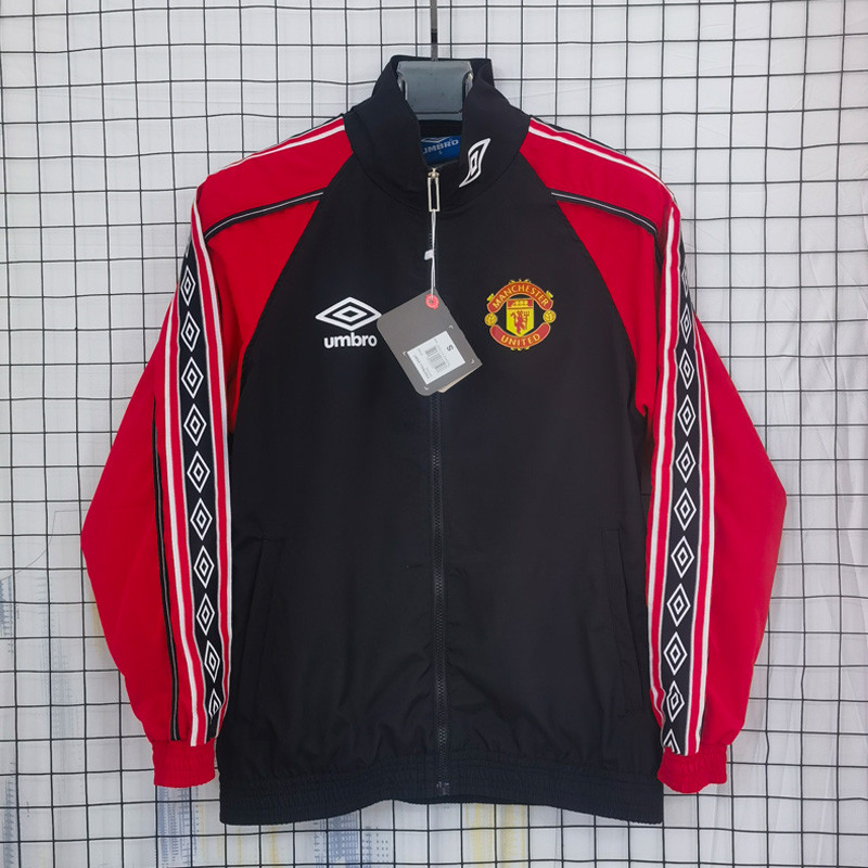 1998 Manchester United Retro Áo Khoác Nam Chống Thấm Nước Áo Khoác Áo Khoác Bóng Đá