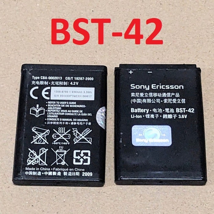 Pin Sony Ericsson J132 / J132i / K810i Mã BST-42 Dung Lượng 930mAh New