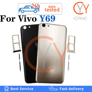 Dành Cho VIVO Y69 1714 Nắp Lưng Pin Housingr Nút Âm Lượng Tắt Nút Nguồn Nắp Pin Cửa Phía Sau Nhà Ở + Khay SIM Thay Thế Thẻ