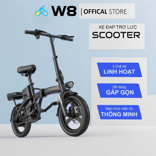 Xe đạp trợ lực điện S-PORT W8 - phiên bản Lite , di chuyển 20-25km chế độ trợ lực - Bảo hành 12 tháng phương  xe xedap