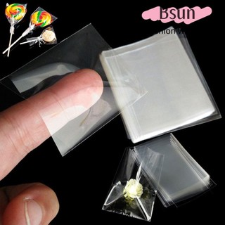 Set 100 túi nhựa trong suốt dùng đựng kẹo mút đa năng tiện lợi