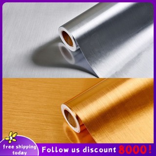 Se7ven✨Miếng Dán Tủ Lạnh Kim Loại Đổi Mới Miếng Dán Bếp Chống Thấm Nước Bàn Dán Tự Dính Chống Thấm Nước Và Chống Ẩm Trang Trí Dán Tường Bán Buôn