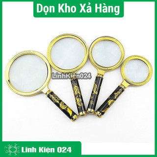Kính Lúp Cầm Tay Magnifier X4 Tiện Lợi Mạ Vàng
