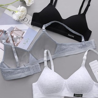 Quần Lót Cotton Nguyên Chất Bé Gái Học Sinh Không Vòng Thép Ab Cup Áo Ngực Nhỏ Mỏng Áo Nữ