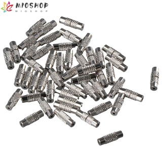 Mioshop 50 chiếc thùng kẹp, đồng thau bạc đồng vít khóa, vít kết nối dây 12x4mm 50 chiếc đồng vít vòng tay vòng cổ