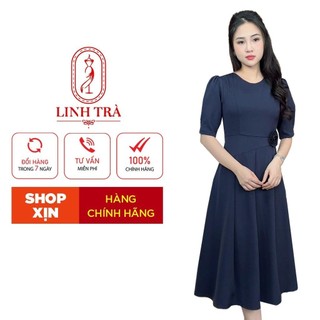 Đầm Trung Niên Sang Trọng [ Linh Trà ] (LT 2158) Đi Làm Đi Tiệc Trang Nhã Thanh Lịch Quý Phái Sang Chảnh Cao Cấp