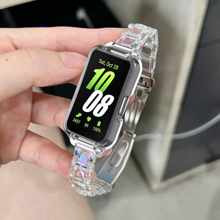 Dây đeo trong suốt bằng Laser cho Samsung Galaxy Fit 3 Vòng đeo tay có vỏ bọc Dây đeo đồng hồ thể thao Smasung Fit3 Người phụ nữ Dây đồng hồ thông minh