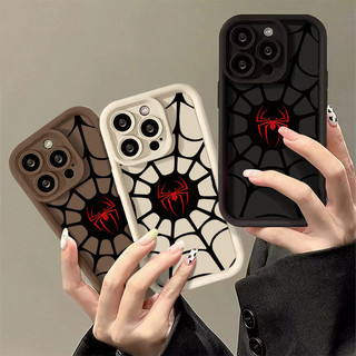 Ốp Điện Thoại Marvel Red Spider Tương Thích Cho IPhone 15 14 13 12 11 Pro Max 7 8 Plus SE 2020 XS X XR Ống Kính Bảo Vệ Toàn Diện Vỏ Mềm Silicon Chống Rơi