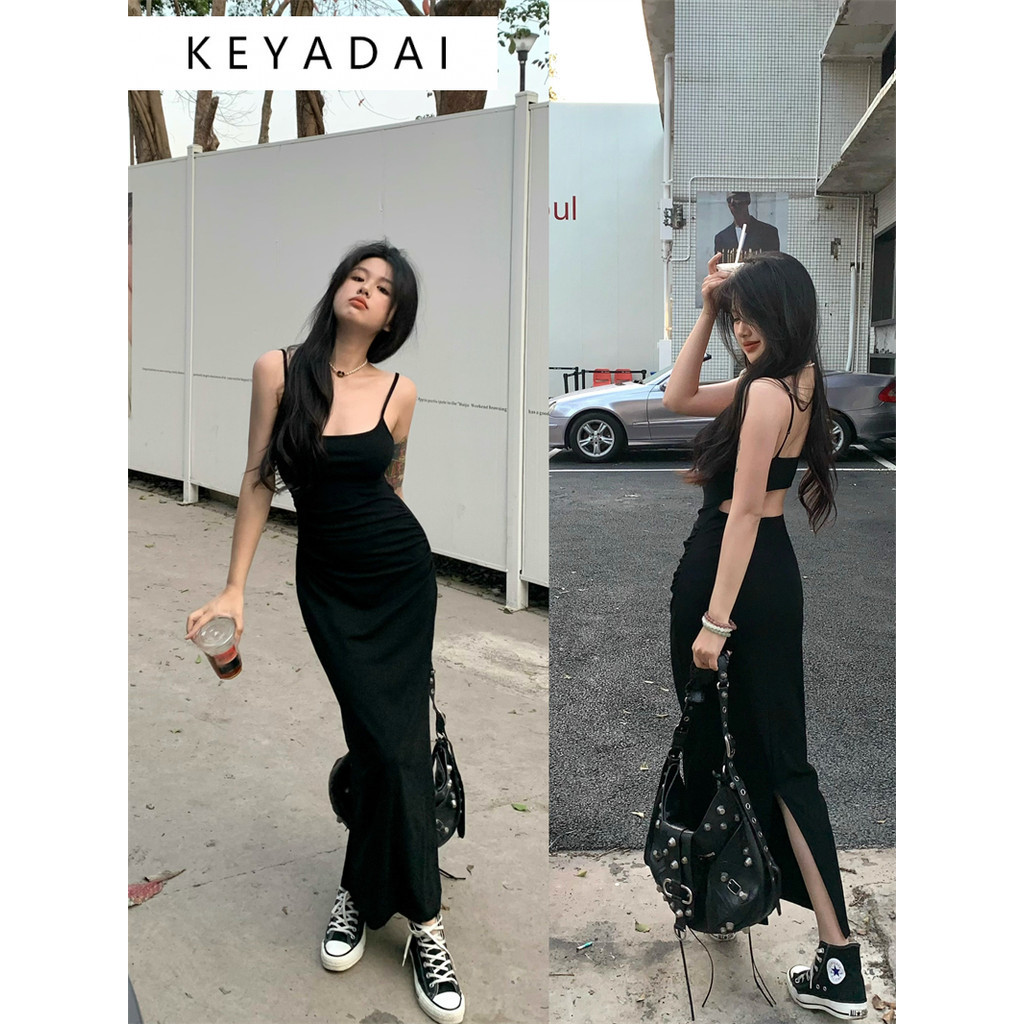 KEYADAI váy Đầm váy nữ body đầm INS Trendy Vintage phổ biến WLQ2440X3J 17Z240422 | BigBuy360 - bigbuy360.vn