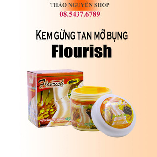 Kem Tan Mỡ Bụng Flourish Thái Lan 500ml, kem gừng tan mỡ Thái Lan Floursih