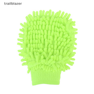 Trailblazer Sợi Siêu Mịn Chenille Microfiber Rửa Xe Găng Tay Mitt Lưới Mềm Cho Rửa Xe Mới